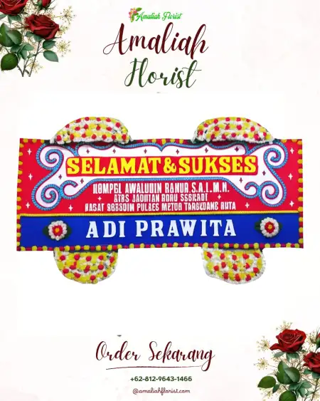 Papan Bunga Ucapan Selamat Kedaton Peninjauan Raya